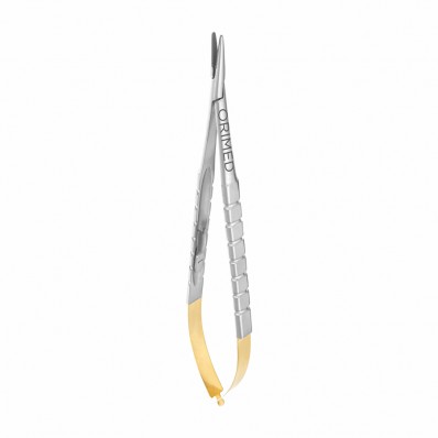 Needle holder Castroviejo with TC, straight, L- 18 cm