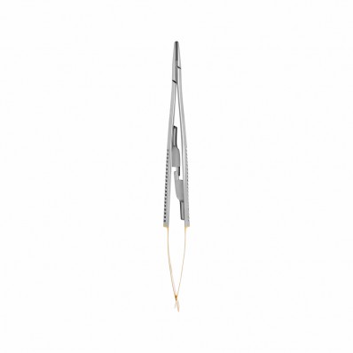 Castroviejo needle holder with TC, straight - 14 cm