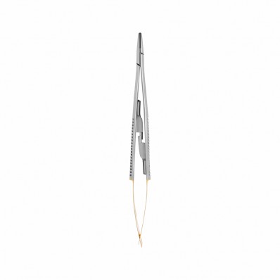 Needle holder Castroviejo with TC, straight, L- 14 cm