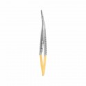 Needle holder Castroviejo with TC, angled, L- 14 cm