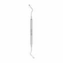 Bone curette Hemingway, medium, W- 3.0 mm x 4.5 mm, L- 18.5 cm