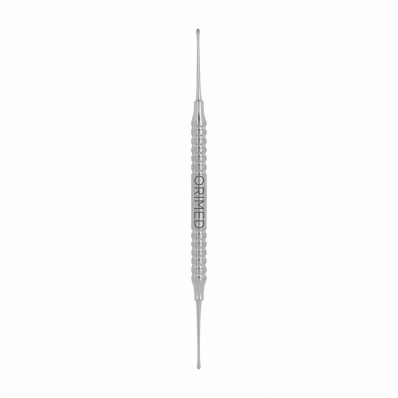 Bone curette Miller, straight, W - 2.0 mm x 2.5 mm, L- 17.5 cm