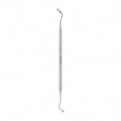 Bone curette Lucas, with hole for granulation tissue, W- 2.5 mm x 3.5 mm, L- 17 cm