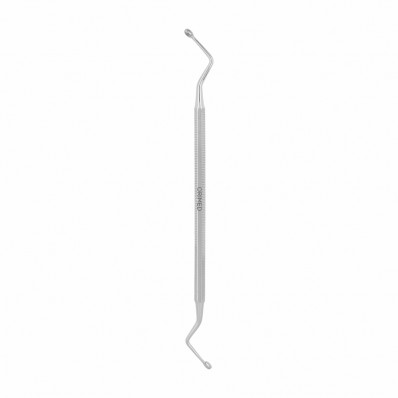 Bone curette Hemingway, oval, medium, W- 3.0 mm x 5.5 mm, L- 18.5 cm