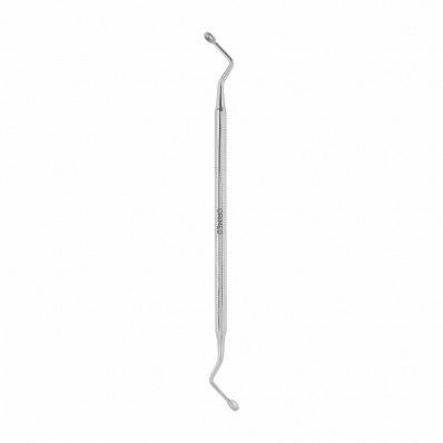 Bone curette Hemingway, oval, large, W- 4.0 mm x 6.5 mm, L- 18.5 cm