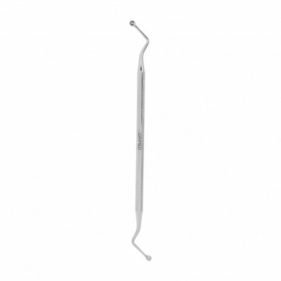 Bone curette Hemingway, round, large, dia 3.8 mm, L- 18.5 cm