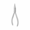 Forceps for prosthetics, flat nose, square, L- 14.5 cm