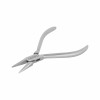 Forceps for prosthetics, flat nose, square, L- 14.5 cm