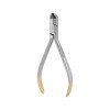 Soft wire and ligature cutting forceps with TC, angled L- 12.5 cm