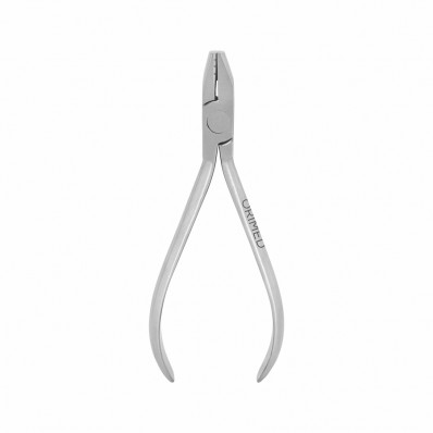 De La Rosa forceps, concave and convex tips, with grooves, L- 12 cm