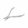 De La Rosa forceps, concave and convex tips, with grooves, L- 12 cm