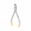 Surgical ball hook crimping forceps with TC, angled, L- 12.5 cm