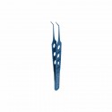 Eye tweezers Kelman- Mcpherson, curved L- 8.5 cm, titanium