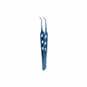 Kelman-McPherson eye tweezers, titanium, curved, L- 8.5 cm