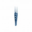 Eye tweezers Bishop-Harman , 1x2 teeth, straight L- 8.5 cm, titanium