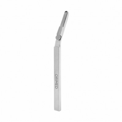 Bone scraper, curved, W- 6 mm, L- 15.5 cm