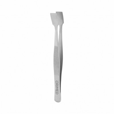 Tweezer for membrane, curved, L- 15.5 cm