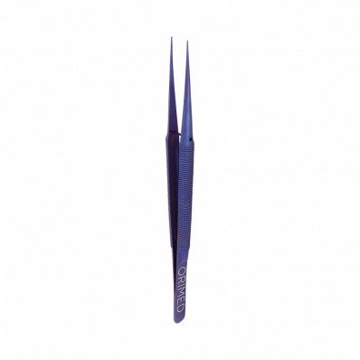 Tissue forceps, titanium, 1x2 teeth, straight L-15.5 cm