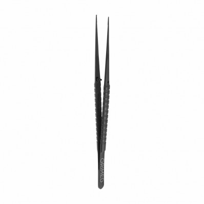 Microsurgical tweezer Fig. 22A, black ceramic coated, straight, L- 18 cm