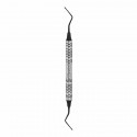 Bone curette Lucas, serrated, black ceramic coated, W- 1.5 mm x 1.5 mm, L- 18 cm