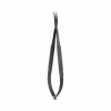 Microsurgical scissors Westcott with TC, curved, black ceramic coated, L- 14.5 cm