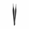 Dissecting tweezer Adson, black ceramic coated, straight, L- 12 cm