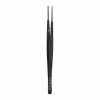 Tissue tweezer Gerald, 1x2 teeth, black ceramic coated, straight, L- 17.5 cm