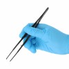 Tissue tweezer Gerald, 1x2 teeth, black ceramic coated, straight, L- 17.5 cm