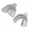 Impression tray, full denture, perforated