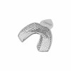 Impression tray, full denture, perforated