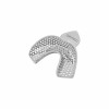 Impression tray, full denture, perforated