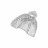 Impression tray, full denture, perforated