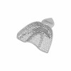 Impression tray, full denture, perforated