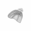 Impression tray, full denture, perforated