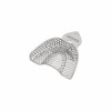 Impression tray, full denture, perforated