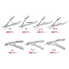 Basic primary teeth extracting forceps set, 7 pcs