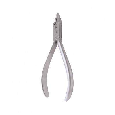 Pliers for prosthetics, L- 12.5 cm, flat-round