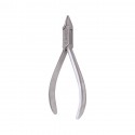 Pliers for prosthetics, L- 12.5 cm, flat-round