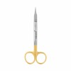 Goldmann-Fox scissors with TC, sharp/sharp, straight, serrated, L- 13 cm