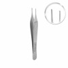 Delicate tissue tweezer Adson-Micro, 1x2 teeth, straight, L- 12 cm