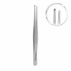 Tissue tweezer Standard, 1x2 teeth, straight, L- 16 cm