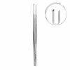 Tissue tweezer Gerald, 1x2 teeth, straight, L- 17.5 cm