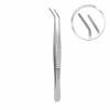 De Bakey atraumatic tweezer, curved, W- 2 mm, L- 16 cm