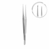 Microsurgical tweezer Fig. 6, 1x2 teeth, straight, L- 15.5 cm