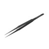 Microsurgical tweezer Fig. 22, black ceramic coated, straight, L- 18 cm