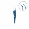 Eye tweezers Kelman- Mcpherson, curved L- 8.5 cm, titanium