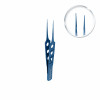 Eye tweezers Bishop-Harman, titanium, 1x2 teeth, straight L- 8.5 cm