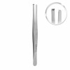 Tissue tweezer Standard, 2x3 teeth, straight, L- 18 cm