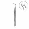 Surgical suture tweezers, dia 1.6 mm, curved, L- 15 cm