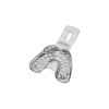 Impression tray, full denture, perforated